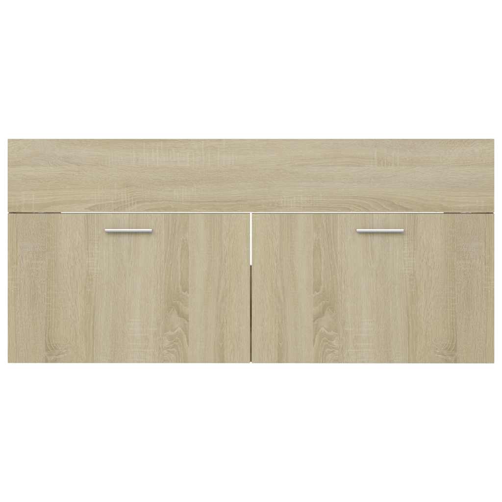 2-tlg. Badmöbel-Set Weiß Holzwerkstoff