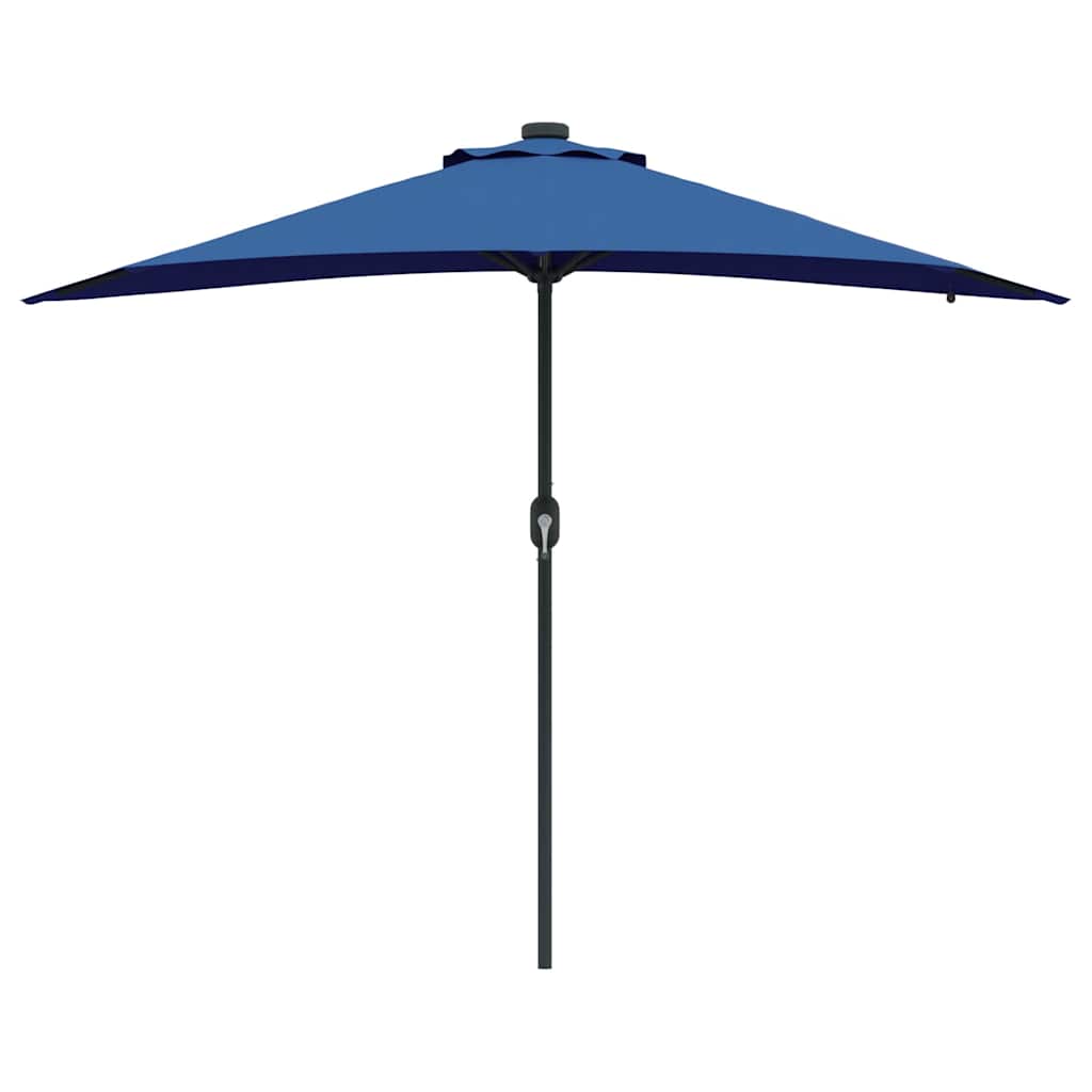 Garten-Sonnenschirm Sand 294 x 150 x 223 cm Polyester und Stahl