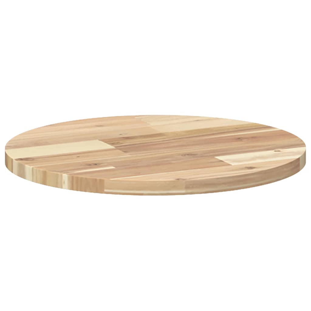 Tischplatte Rund Ø40x2 cm Massivholz Akazie