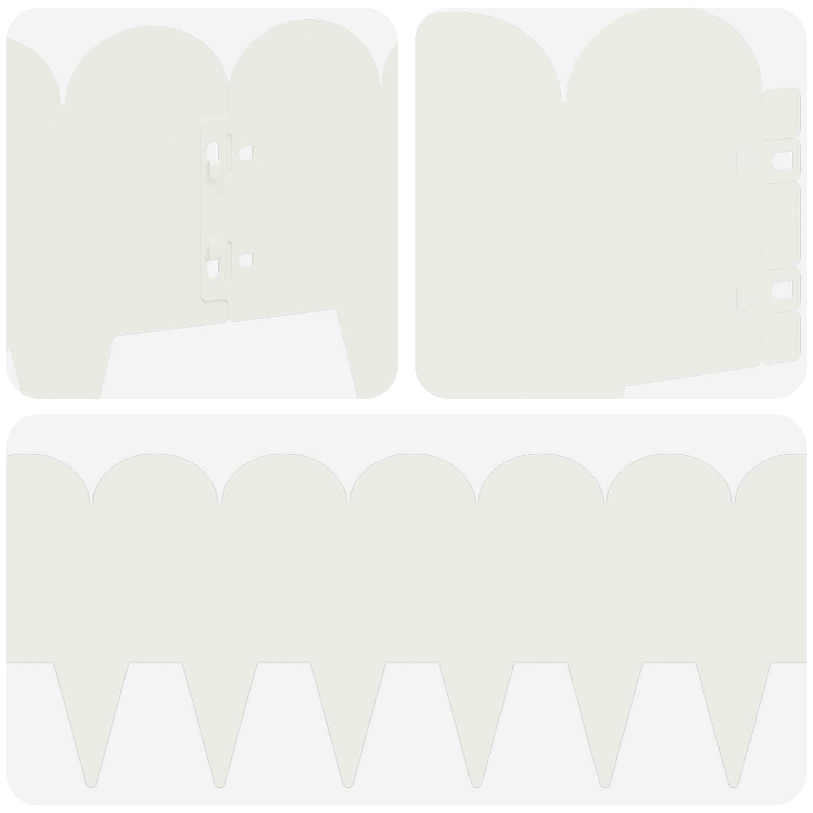 Raseneinfassung 10 pcs 103 x 15 cm Stahl Schwarz