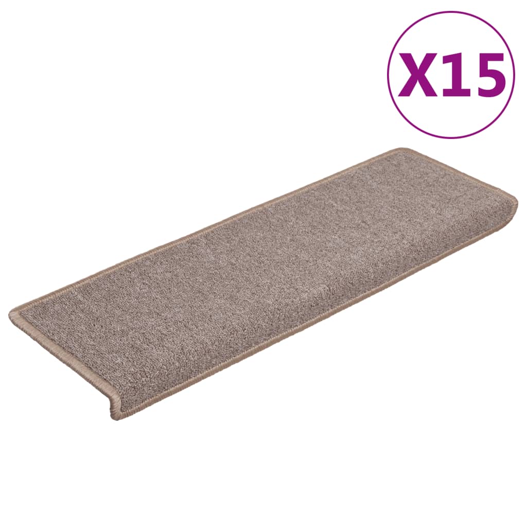 Stufenmatten 15 Stk. 65x21x4 cm Anthrazit Rechteckiger Rand