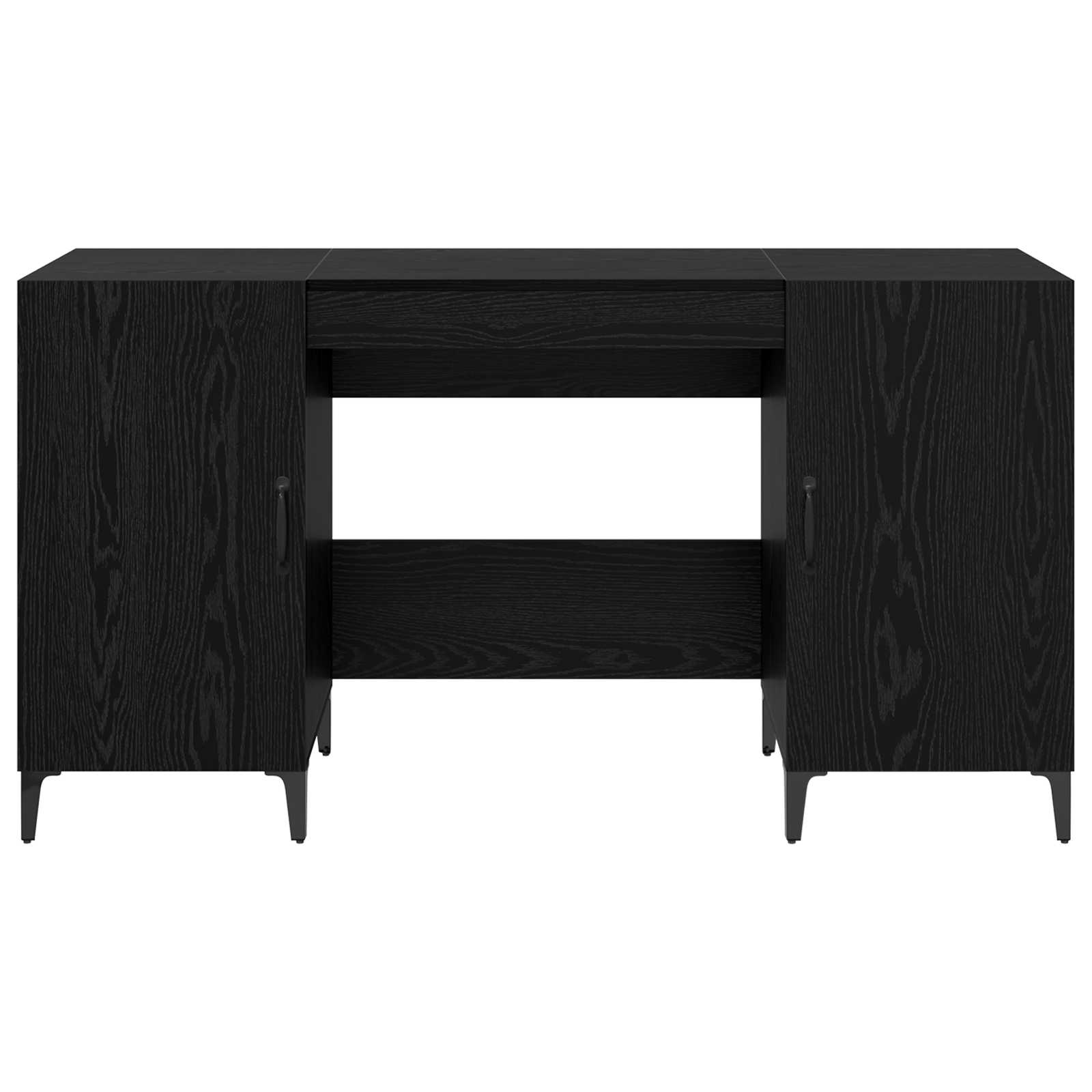 Schreibtisch mit Tür Altholz 140 x 50 x 75 cm Holzwerkstoff