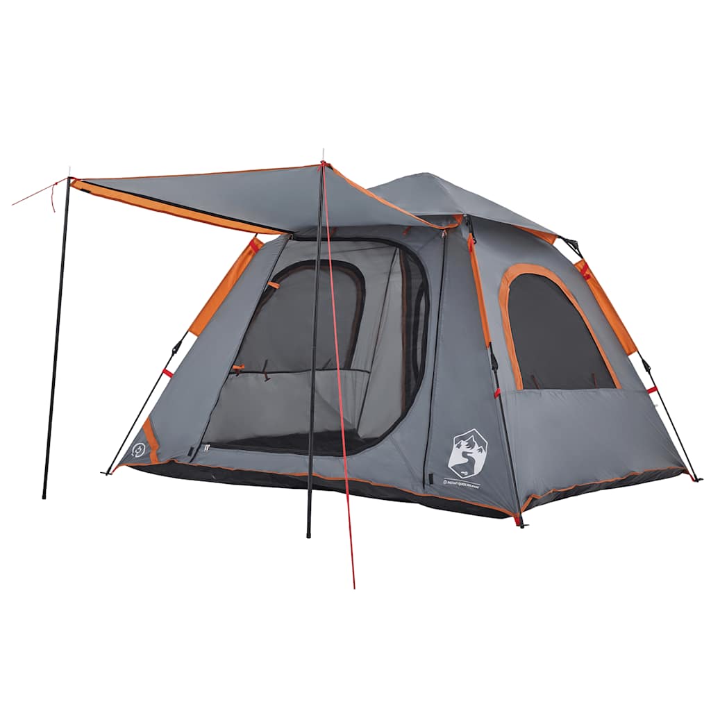 Kuppel-Campingzelt 4 Personen Grün Quick Release