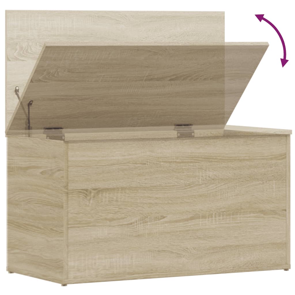 Aufbewahrungstruhe Weiß 84x42x46 cm Holzwerkstoff