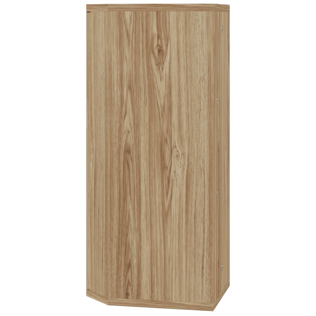 Eck-Spiegelschrank Weiß 30x24x60 cm