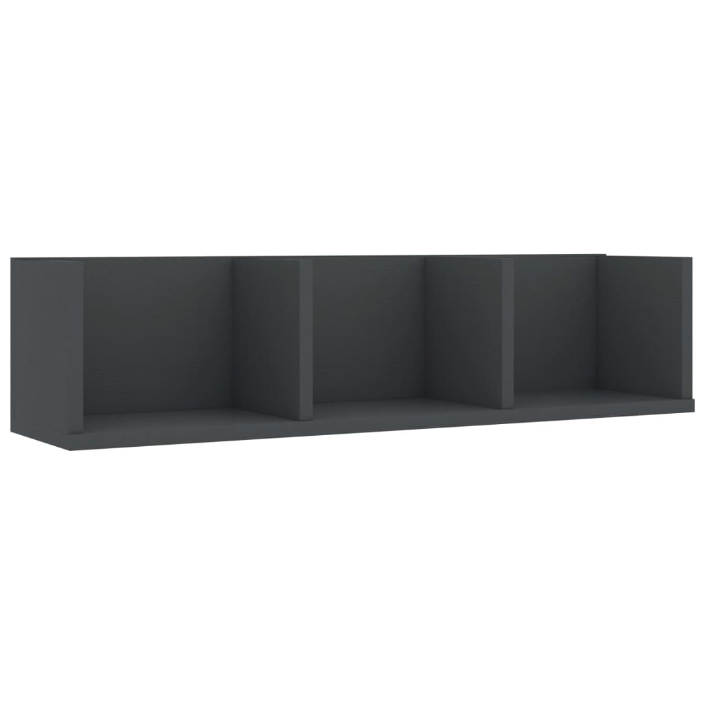 CD-Wandregal Weiß 75x18x18 cm Holzwerkstoff
