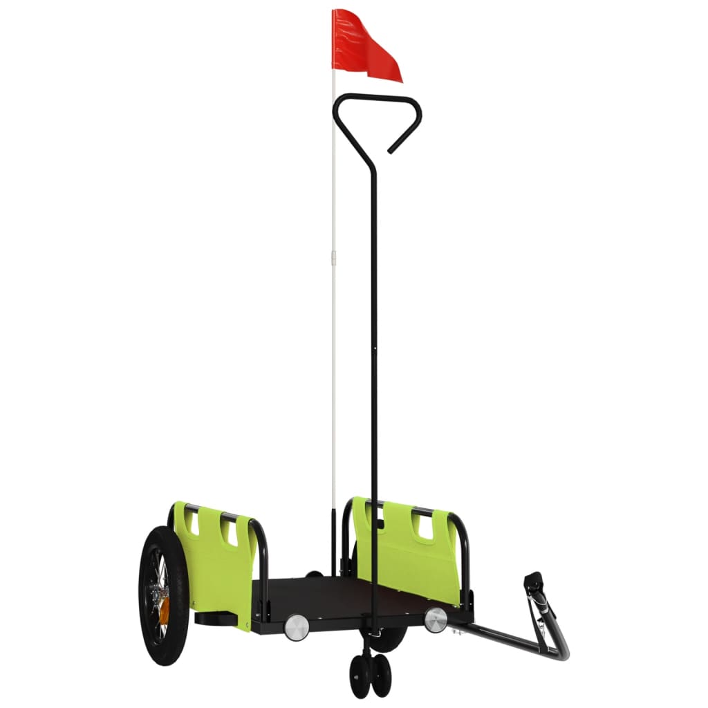 Fahrradanhänger Orange Oxford-Gewebe und Eisen