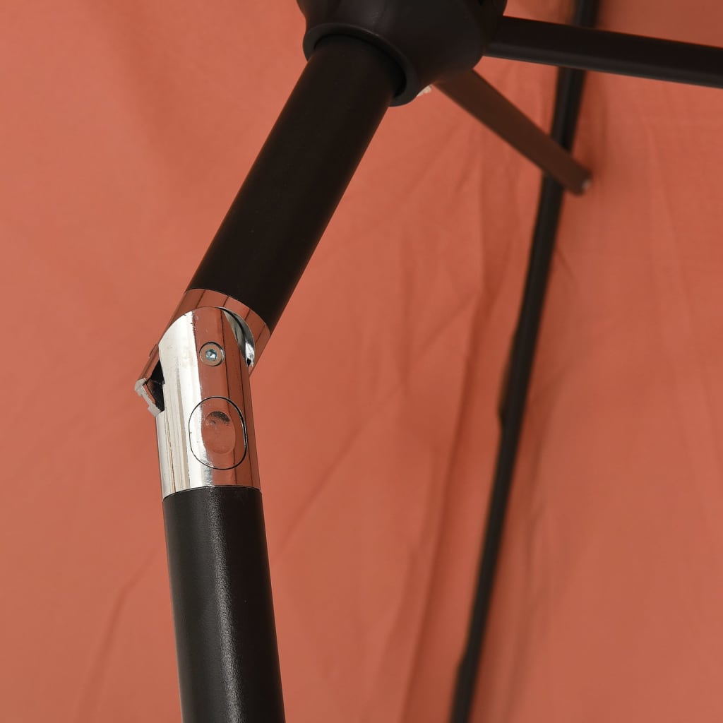 Sonnenschirm mit Metall-Mast 300 cm Bordeauxrot