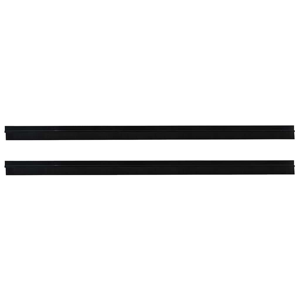 Selbstklebende Türbürstendichtungen 2 pcs Braun 100 cm
