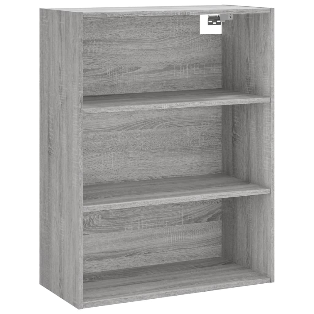 Highboard Betongrau 69,5x34x180 cm Holzwerkstoff