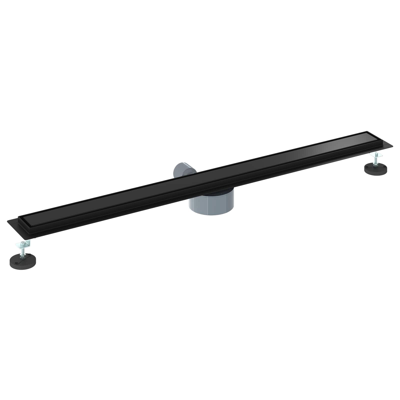 Duschablauf 2-in-1 mit 360° Siphon Silber 54 x 11 x 9,5 cm