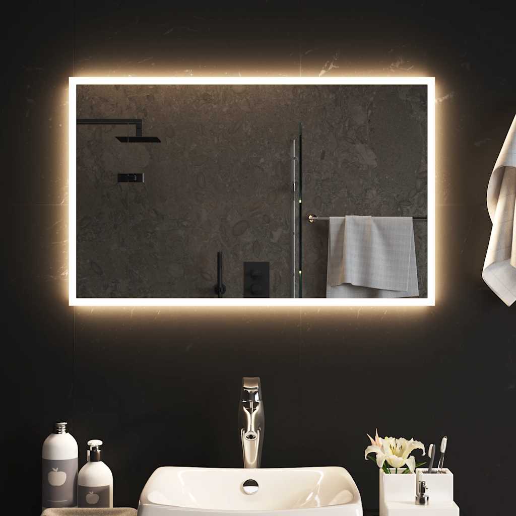 LED-Badspiegel 50x50 cm