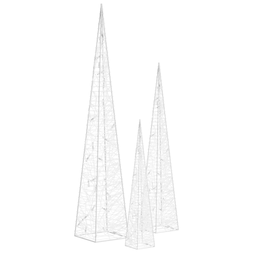 LED-Leuchtkegel Acryl Deko Mehrfarbig 90 cm