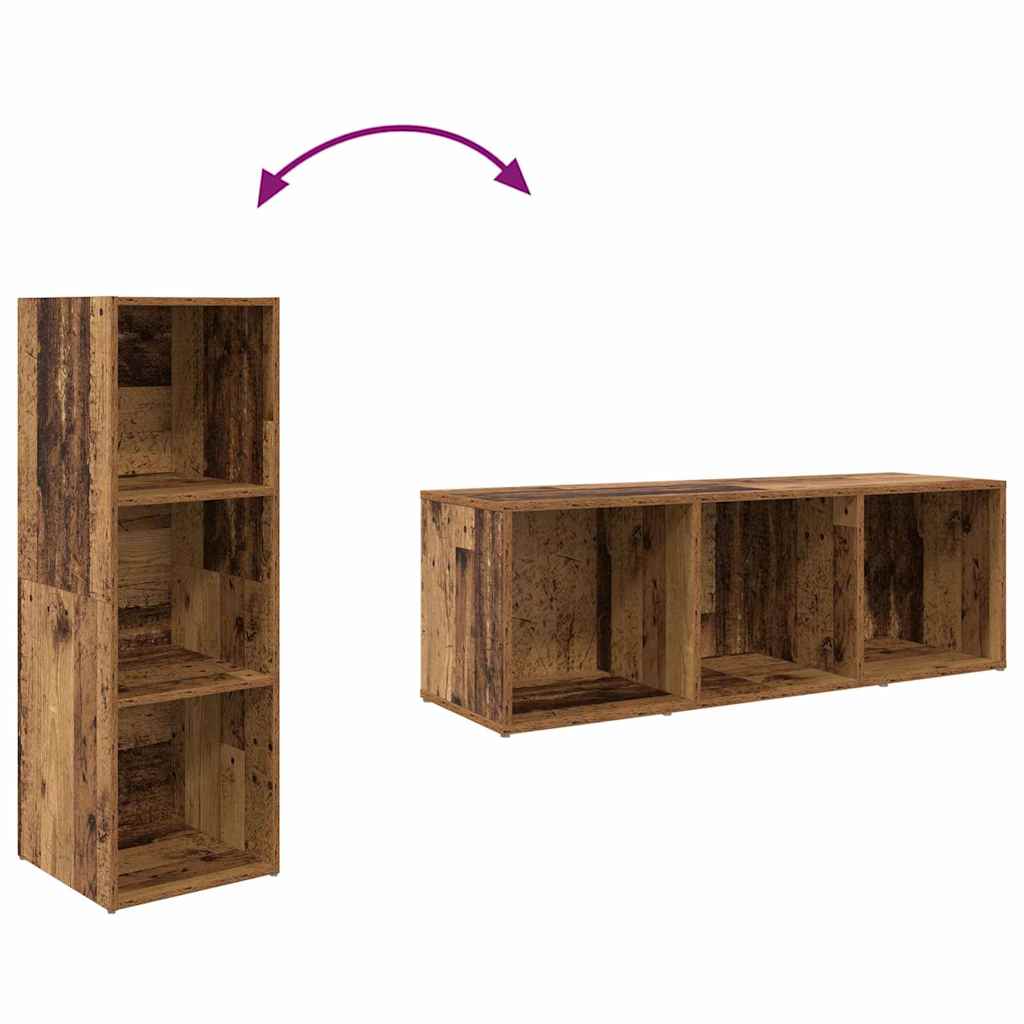 3-tlg. TV-Schrank-Set Weiß Holzwerkstoff