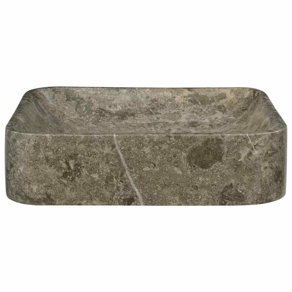 Waschbecken Creme 40x40x10 cm Marmor