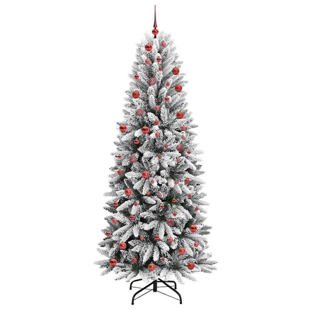 Künstlicher Weihnachtsbaum mit 150 LEDs mit Ständer Weiß 120 cm
