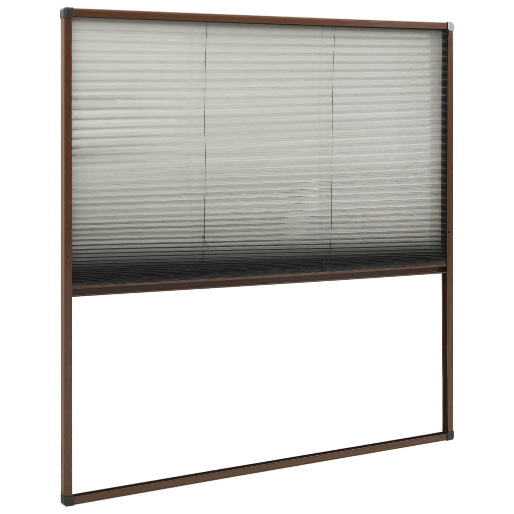 Plisse Insektenschutz-Fenster 80×160 cm