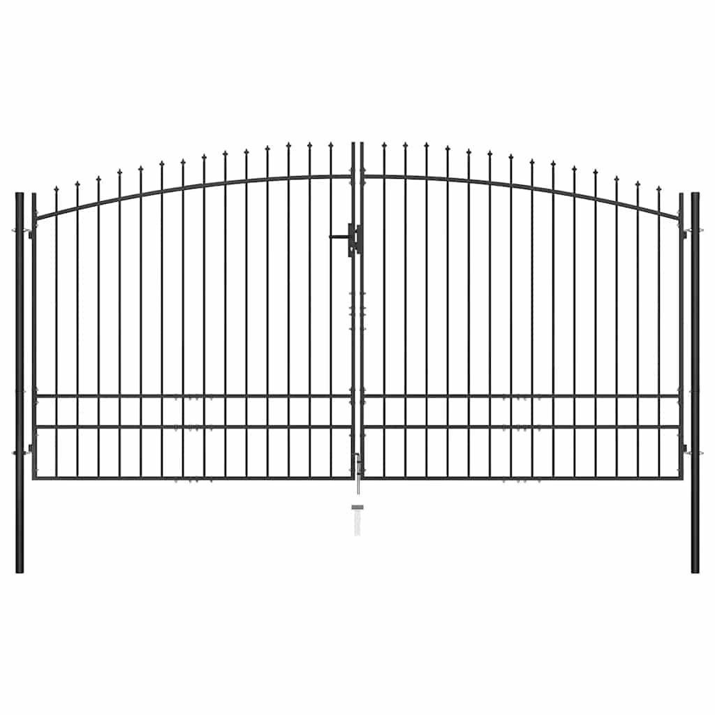 Doppeltür-Gartentor Woerden mit Speerspitze 400 x 174,5 cm