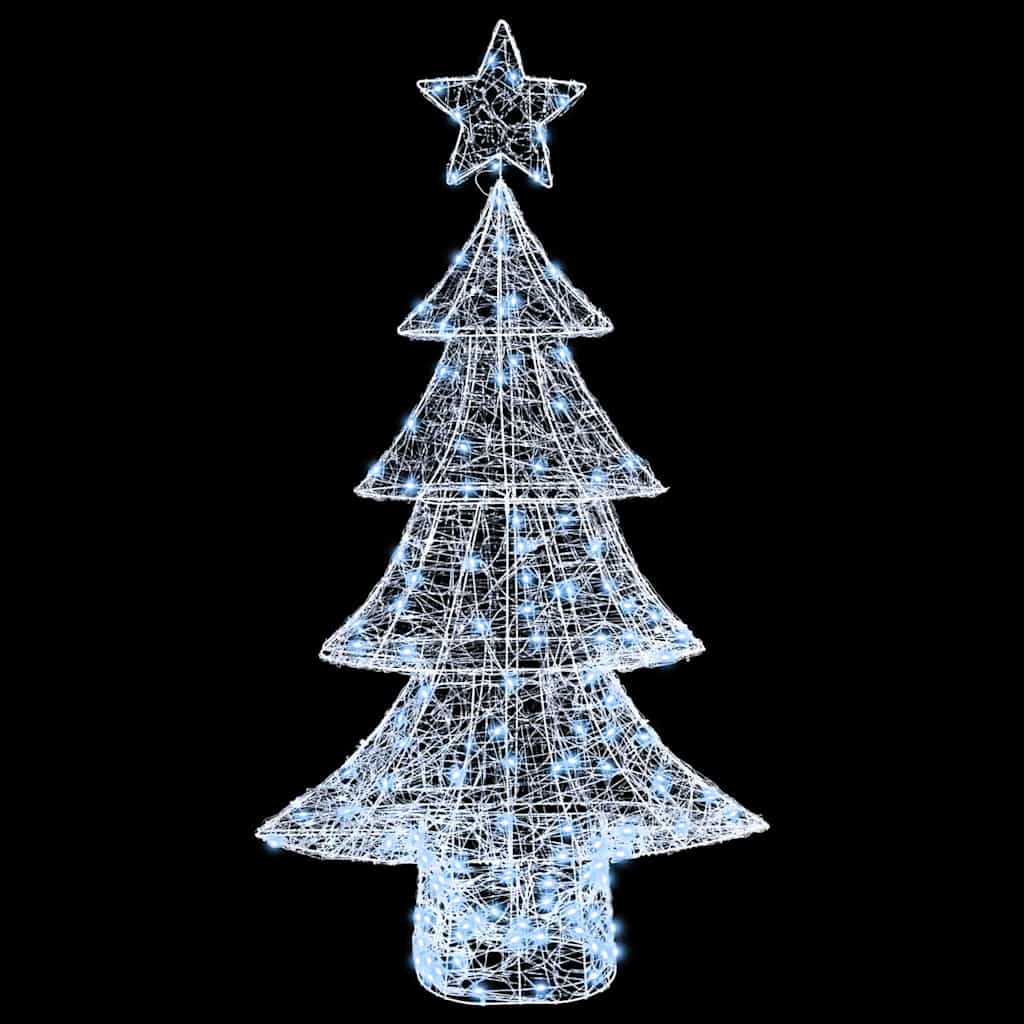 Weihnachtsbaum mit 100 LEDs Warmweiß 120 cm Acryl