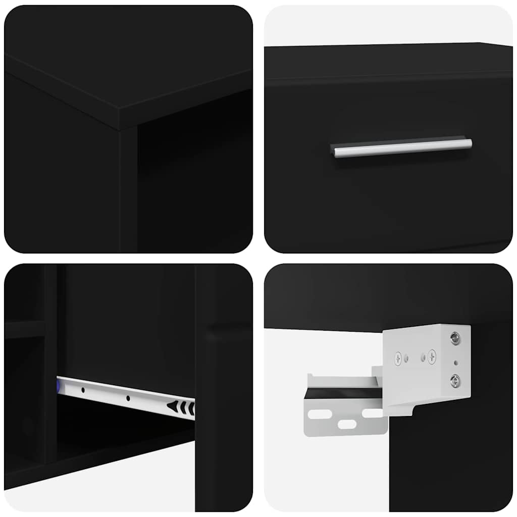 Highboard mit Regal FLORIN Weiß 60 x 35 x 182 cm Holzwerkstoff