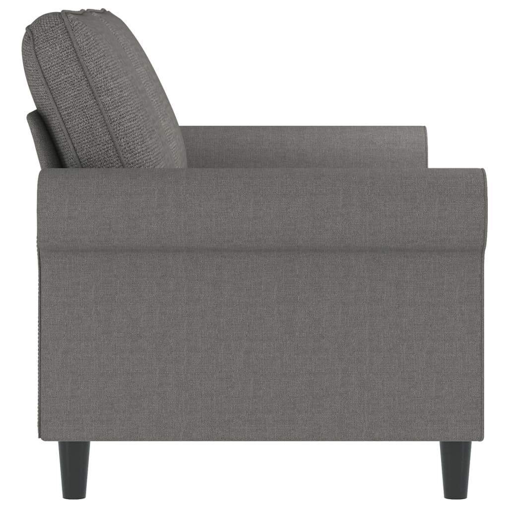 2-Sitzer-Sofa Hellgrau 120 cm Stoff
