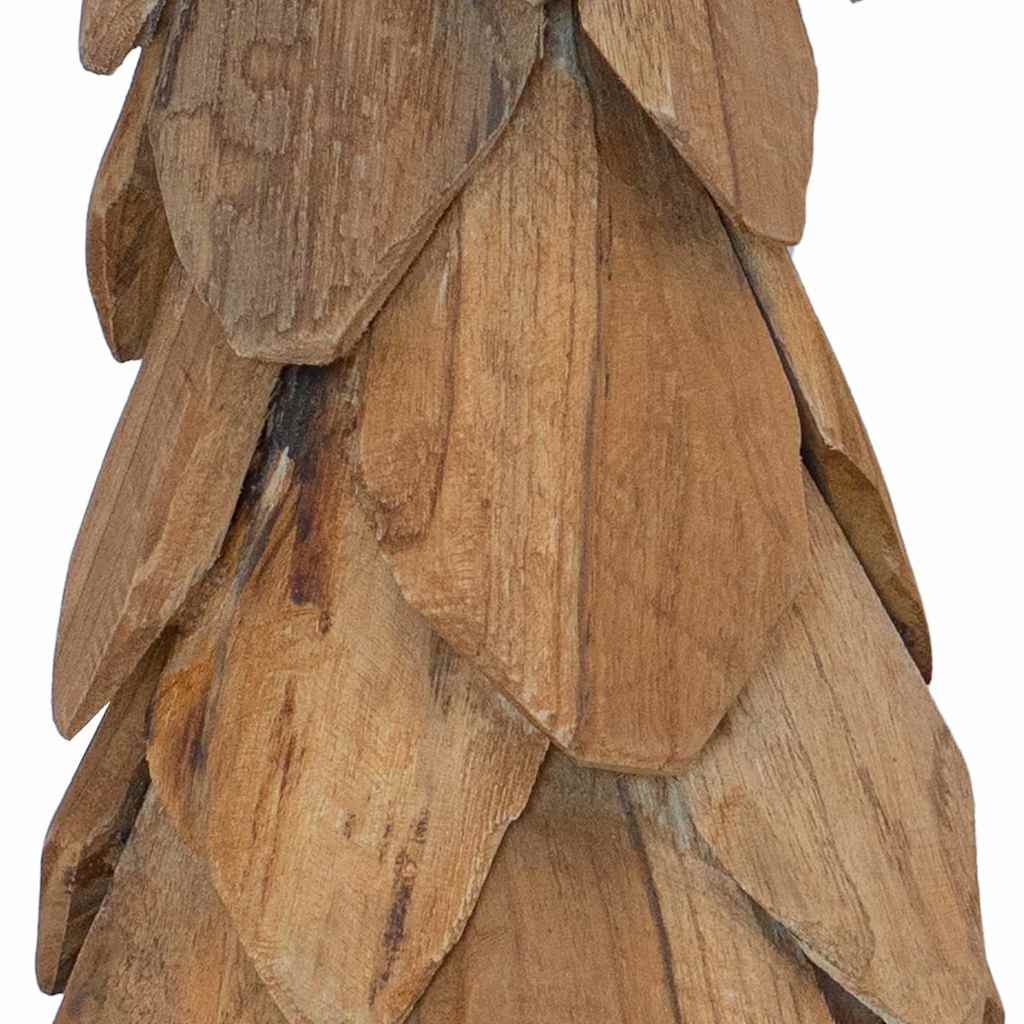 Weihnachtsbaum mit Ständer Braun 51 cm Massivholz Teak