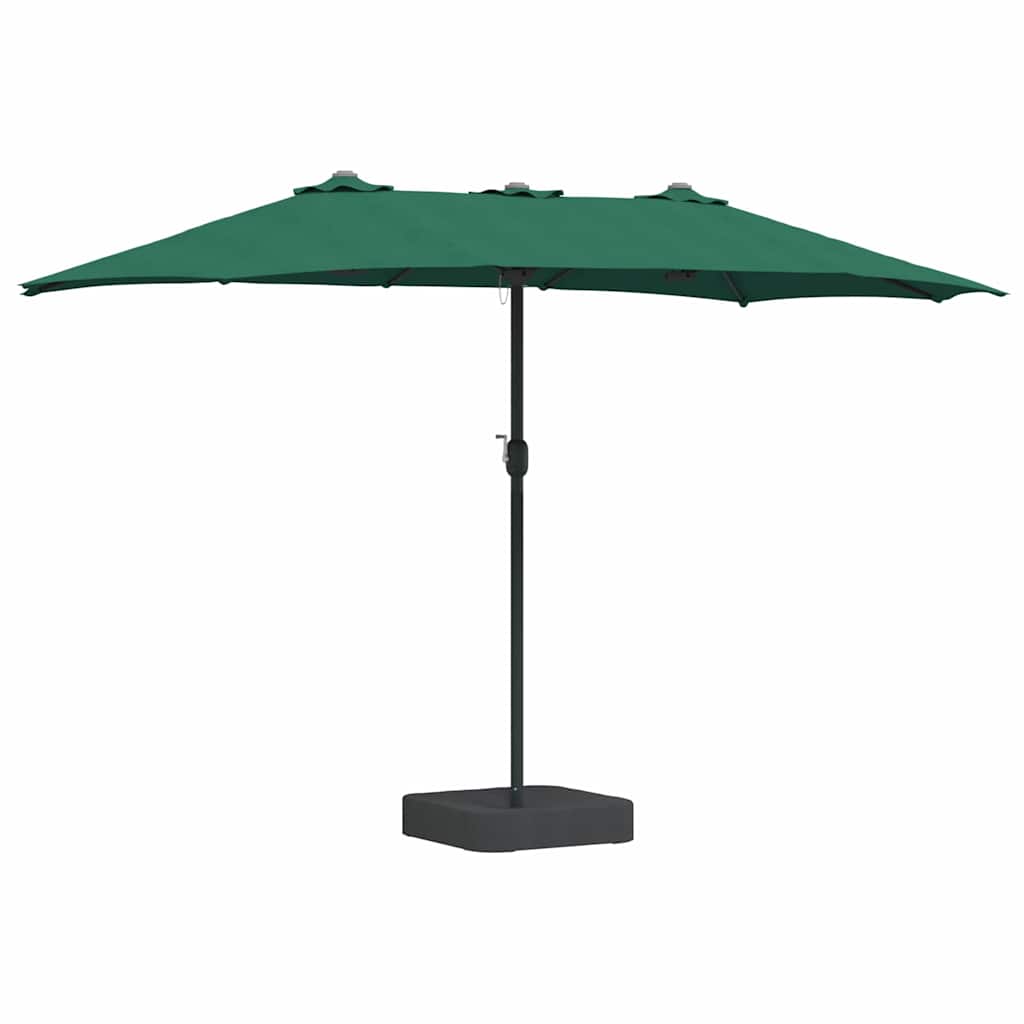 Garten-Sonnenschirm Sand 385 x 209 x 244 cm Polyester und Stahl