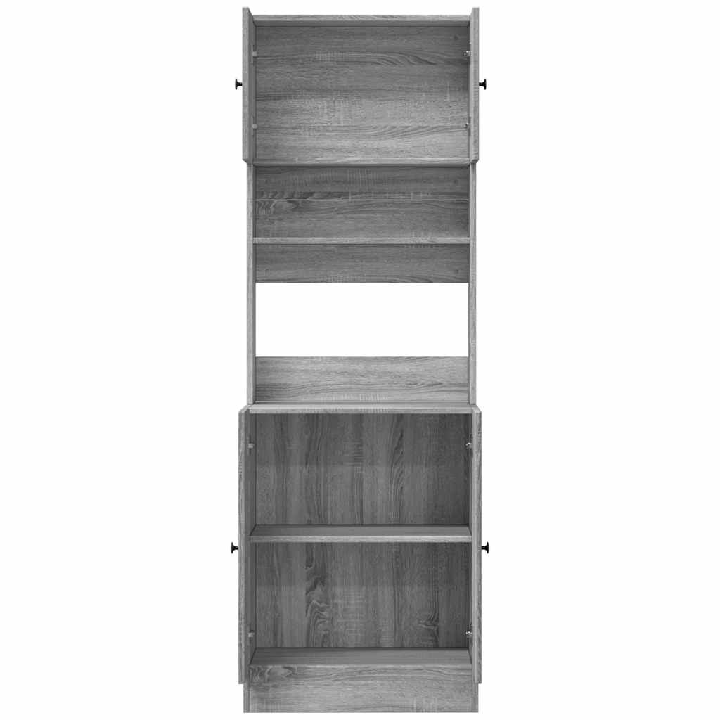 Küchenschrank Weiß 60x50x180 cm Holzwerkstoff