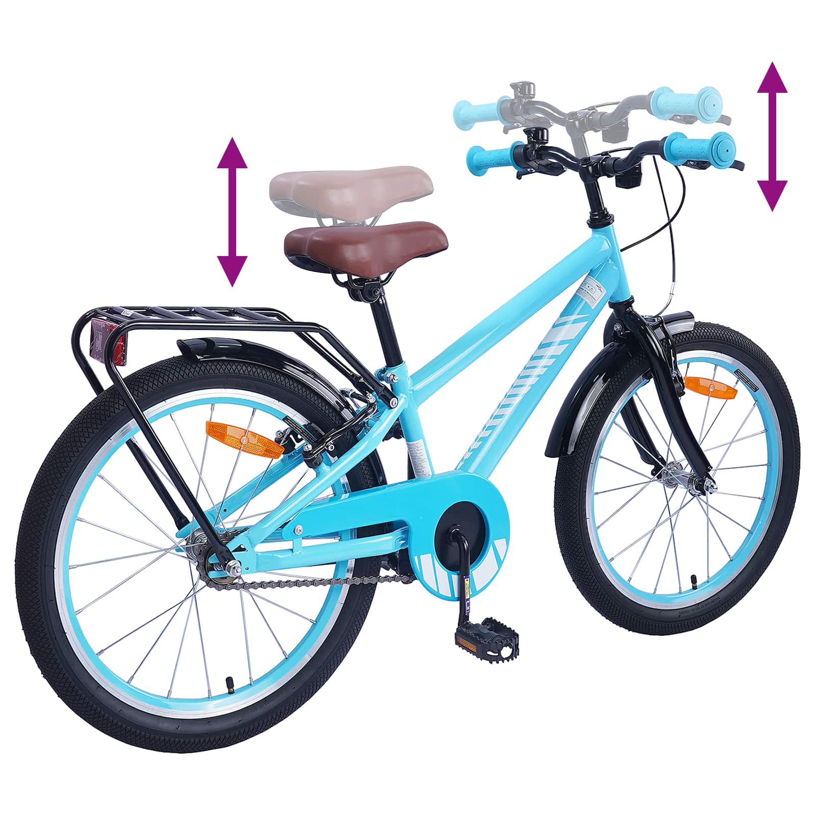Kinderfahrrad 12 Zoll für 2-4 Jahre alt Himmelblau
