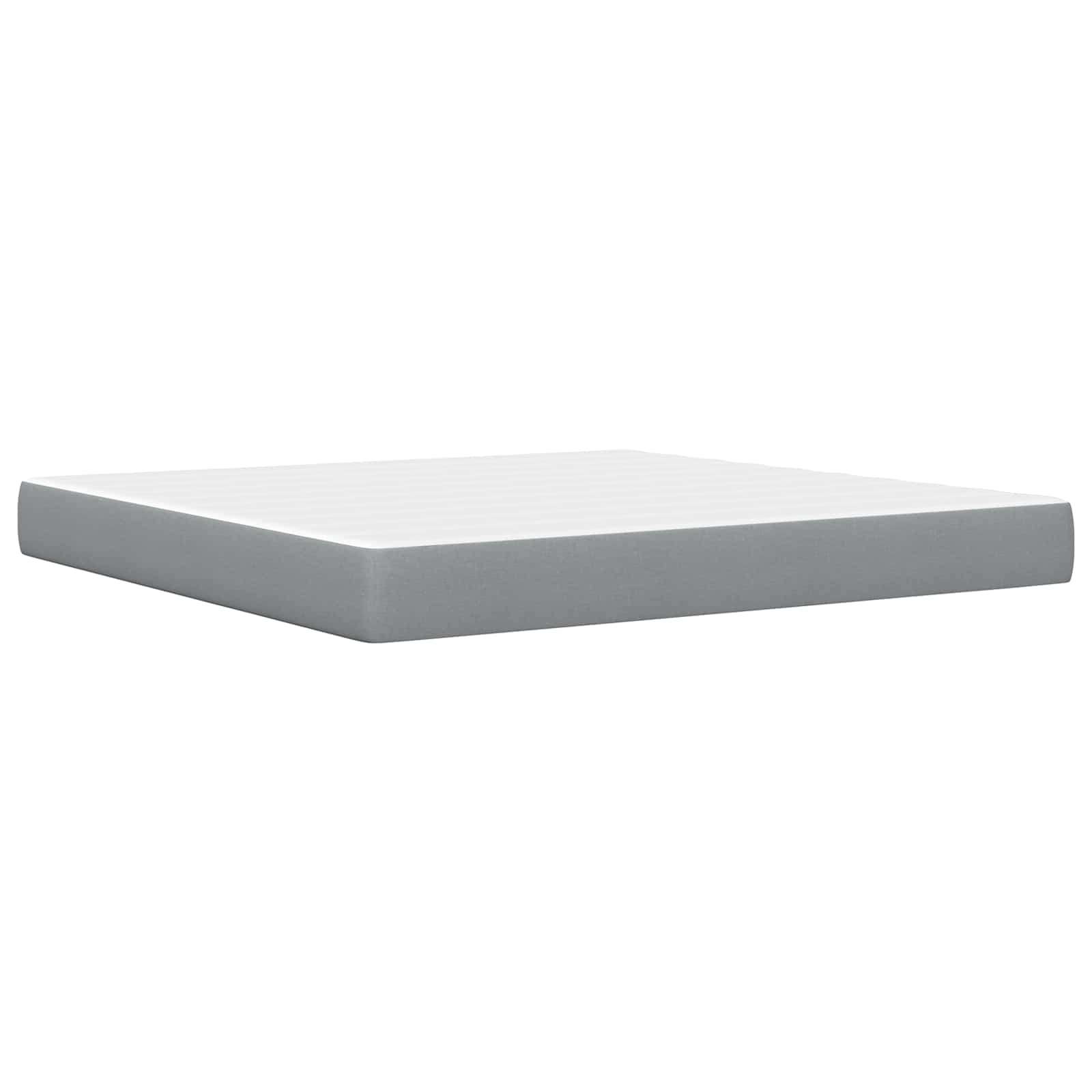 Bettgestell mit Matratze Hellgrau 80x 200 cm Polyester