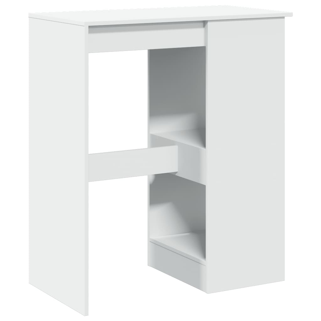 Bartisch mit Regal Schwarz Eichen-Optik 90 x 47,5 x 103,5 cm