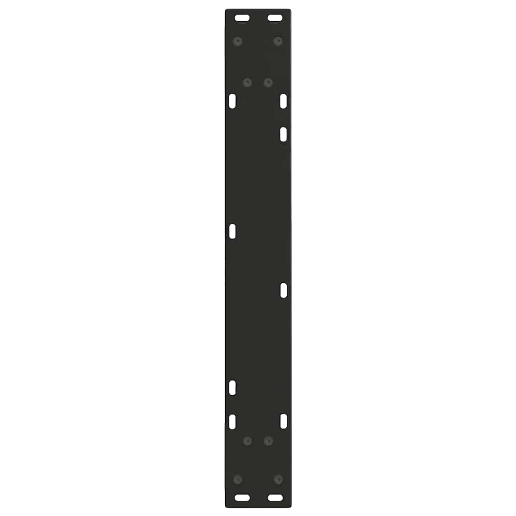 Couchtischbeine V-Form 2 Stück Schwarz 30x(30-31,3) cm Stahl