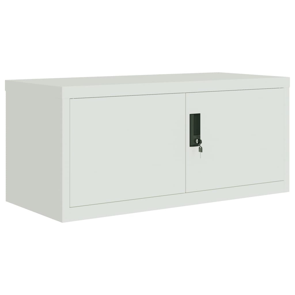 Aktenschrank Weiß 90x40x110 cm Stahl