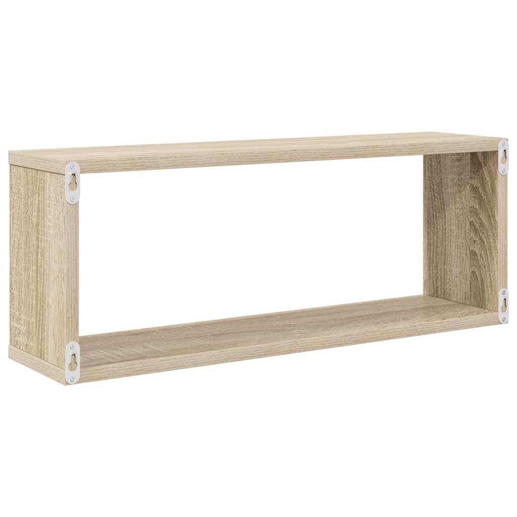 Würfelregale 2 Stk. Weiß 30x15x30 cm