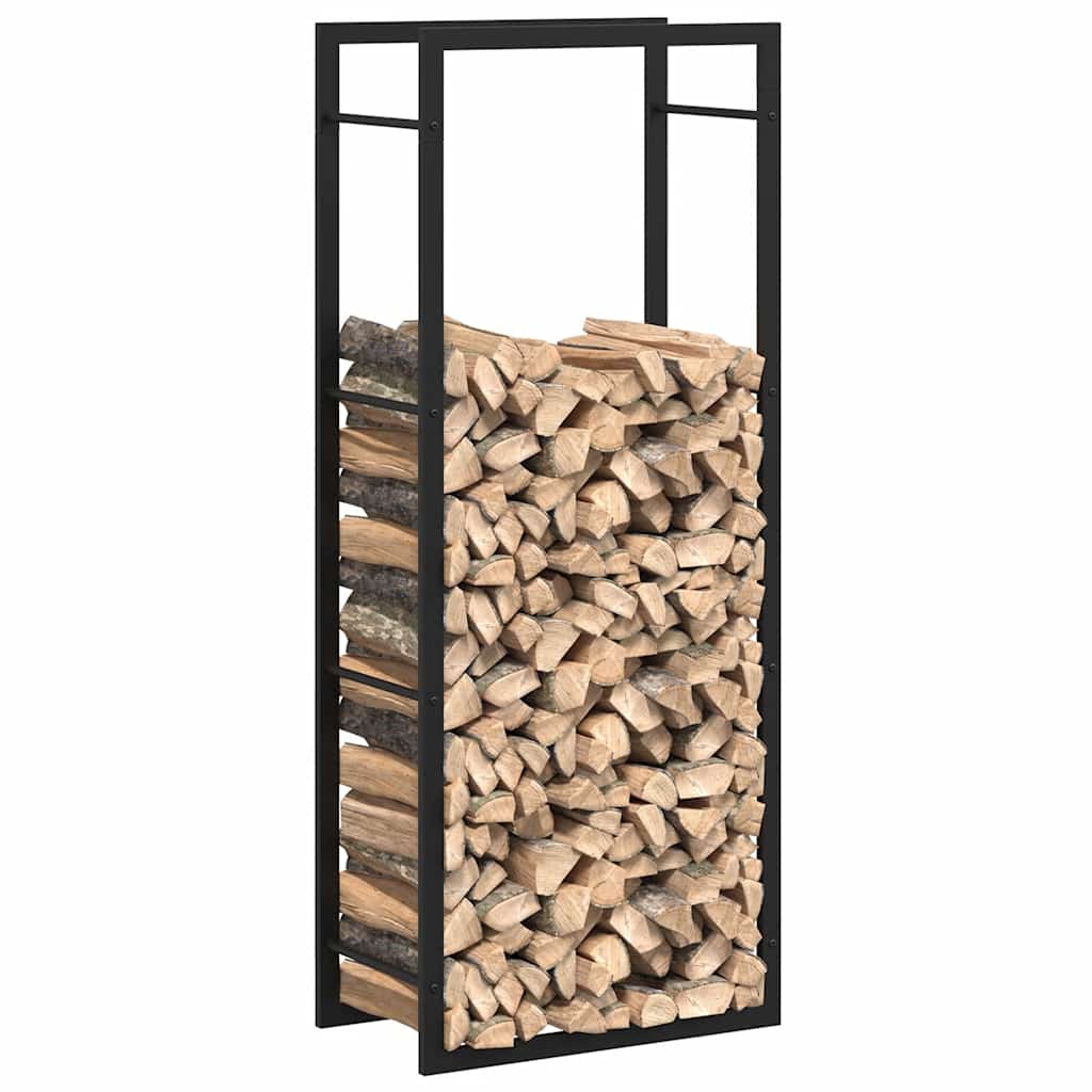 Brennholzregal 50x28x94 cm Edelstahl