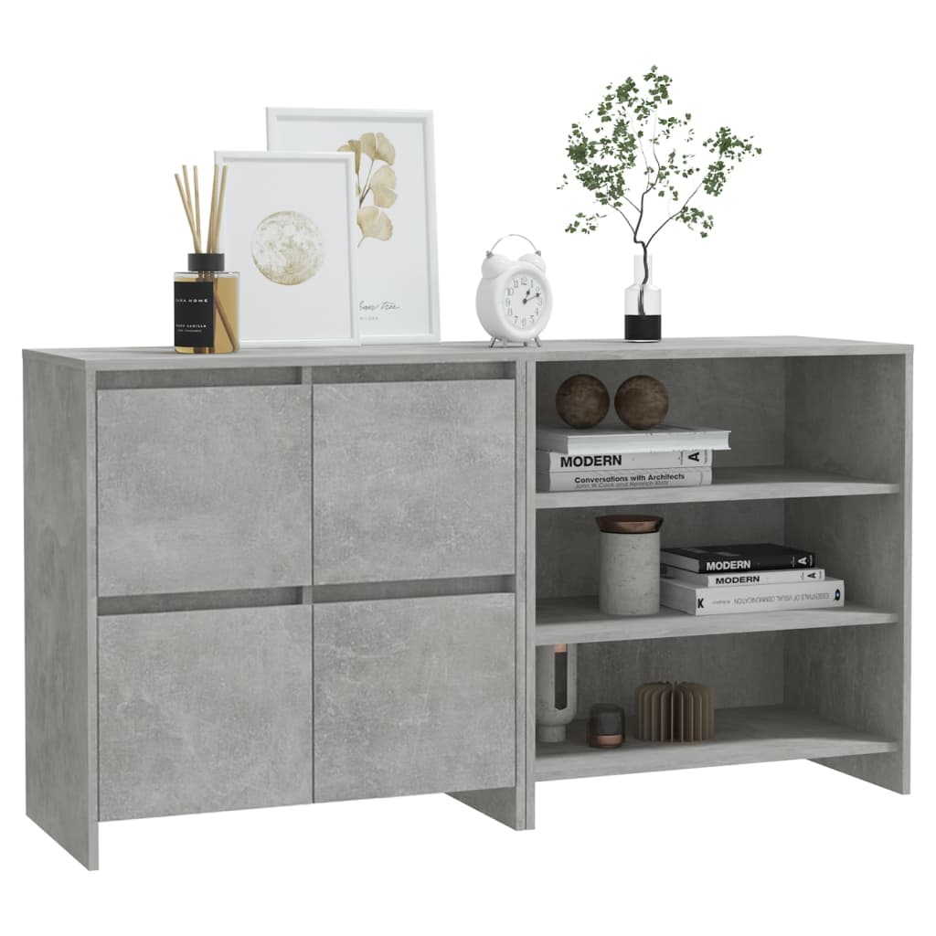 2-tlg. Sideboard Weiß Holzwerkstoff