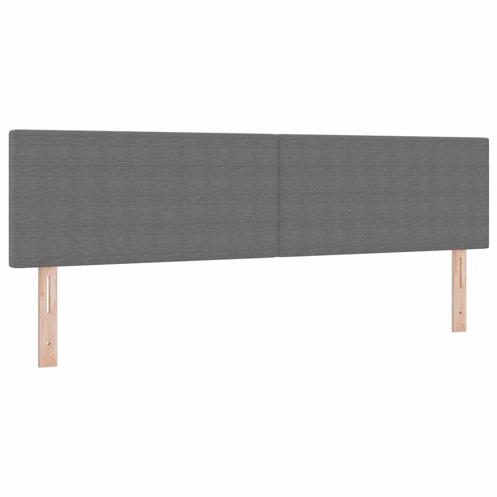 Kopfteil Hellgrau 80 cm Cordstoff