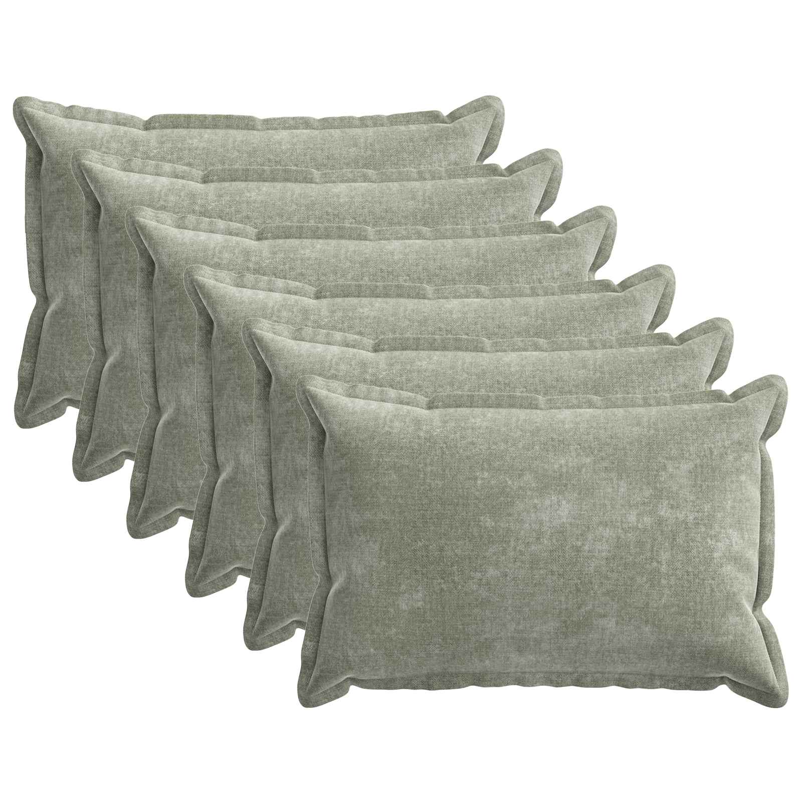 Kissenbezug 2 Stk. HOUTEN Dunkelgrau 30 x 30 cm Chenille-Stoff