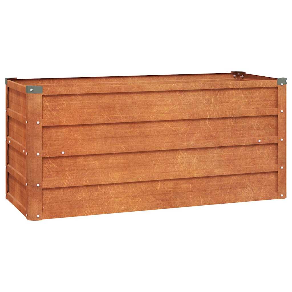 Hochbeet Rostig 100x100x77 cm Cortenstahl