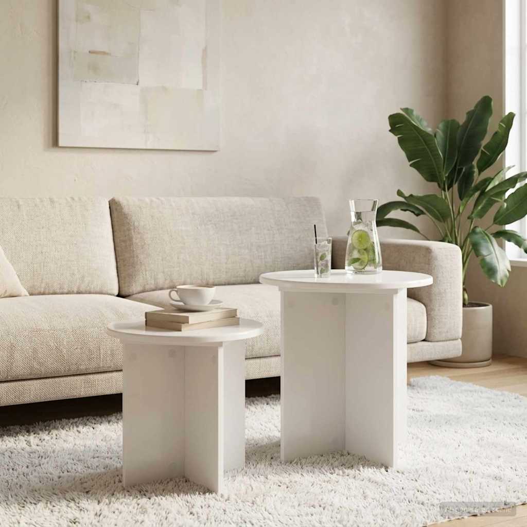 Beistelltisch-Set mit Speicher 2 pcs Holzwerkstoff