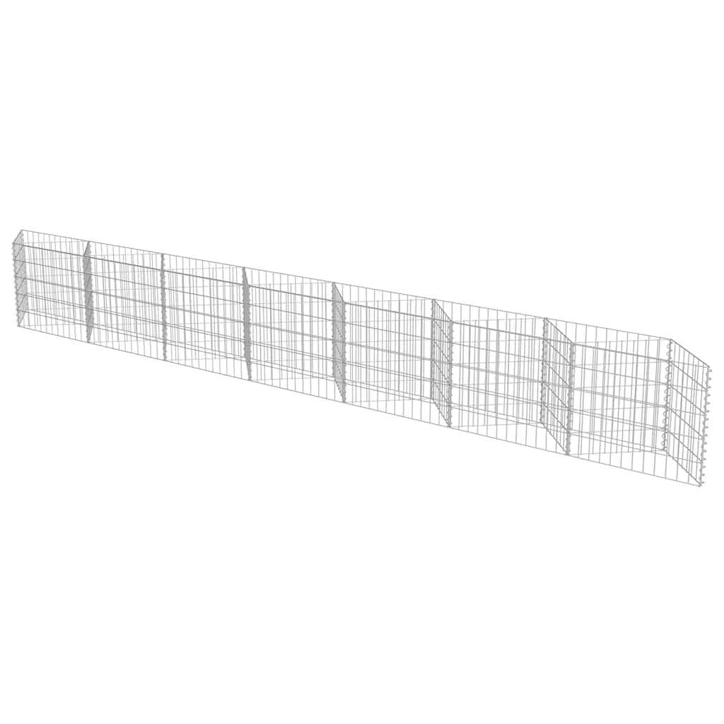 Gabionenwand Verzinkter Stahl 450×30×100 cm