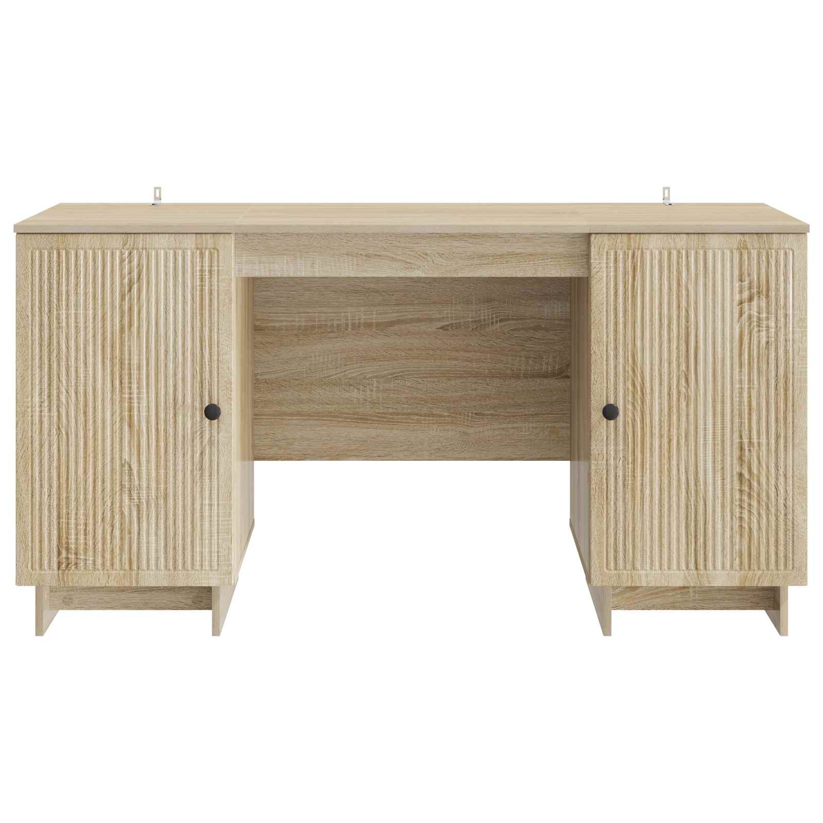 Schreibtisch Schwarz Holzwerkstoff 142,5 x 50 x 75 cm