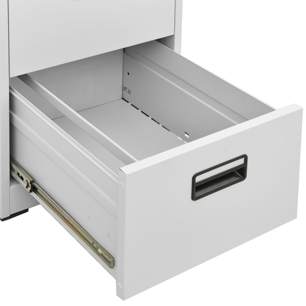 Aktenschrank Weiß 46x62x72,5 cm Stahl