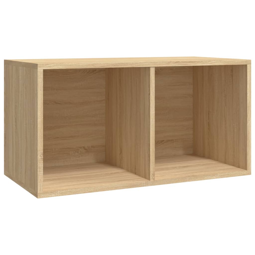 Schallplatten-Aufbewahrungsbox Weiß 71x34x36 cm Holzwerkstoff