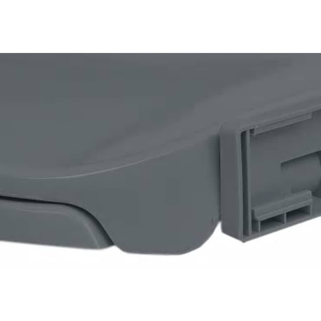 Toilettensitz mit Absenkautomatik Hellgrau Oval