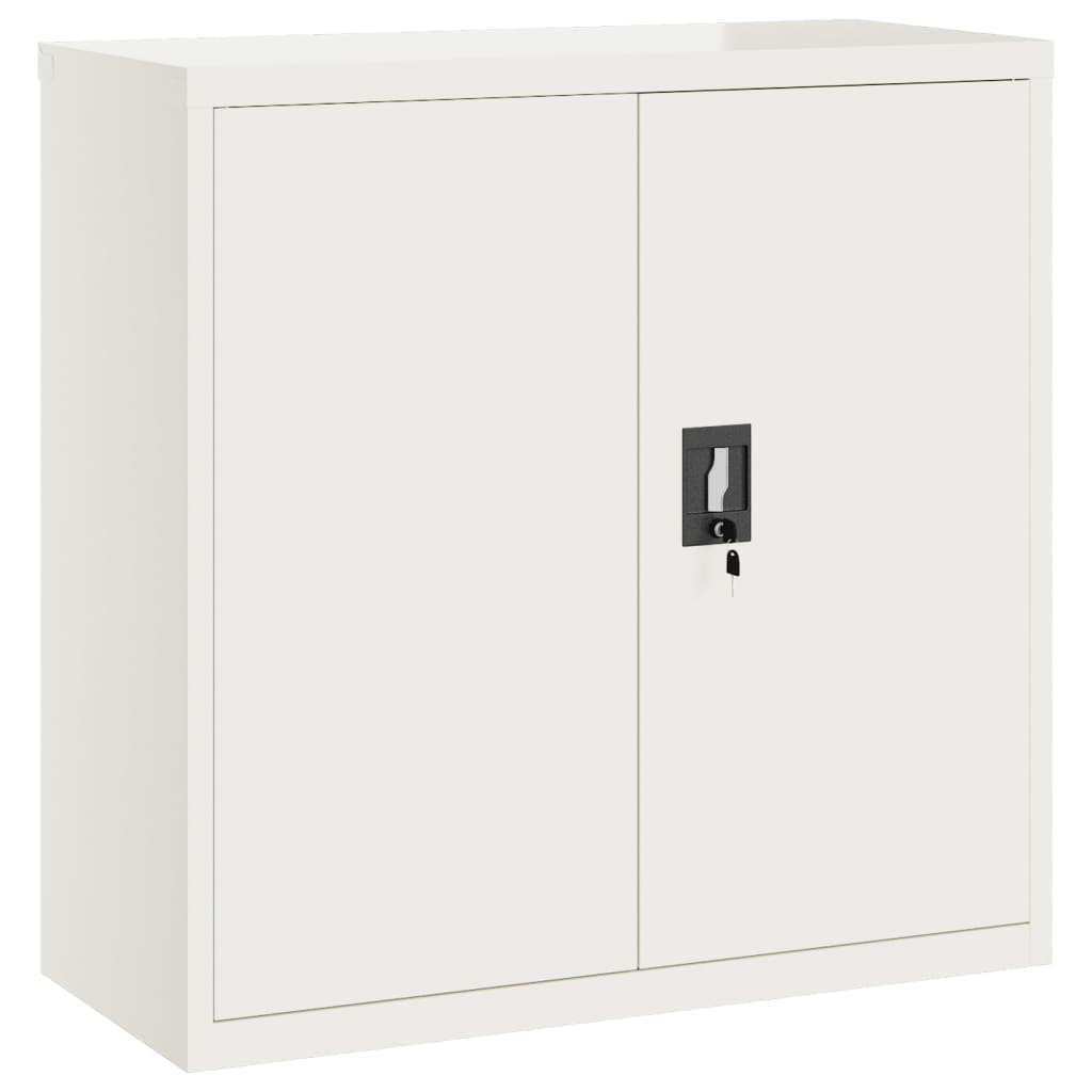 Aktenschrank Weiß 90x40x110 cm Stahl