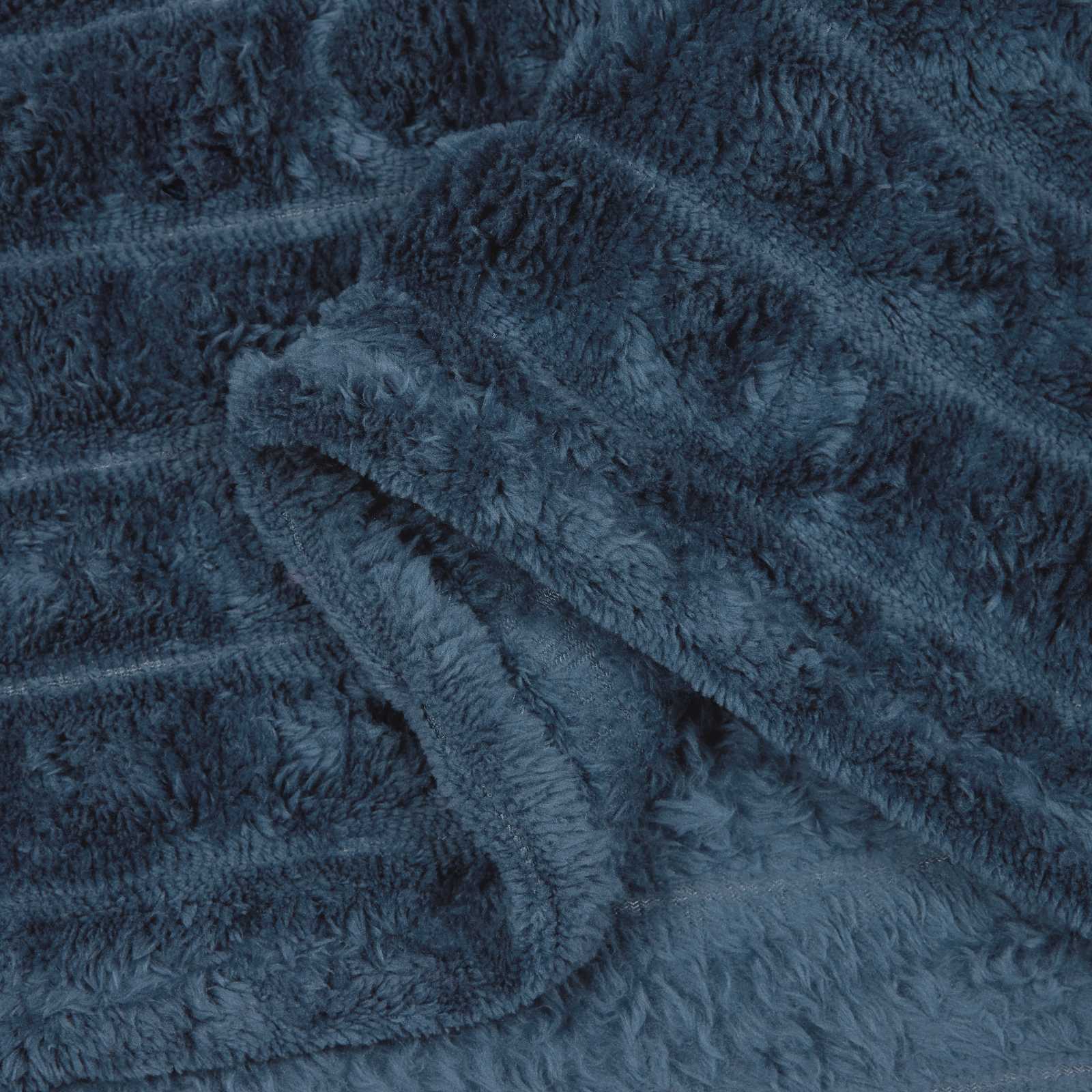Überwurfdecke Beige 150 x 130 cm Fleece