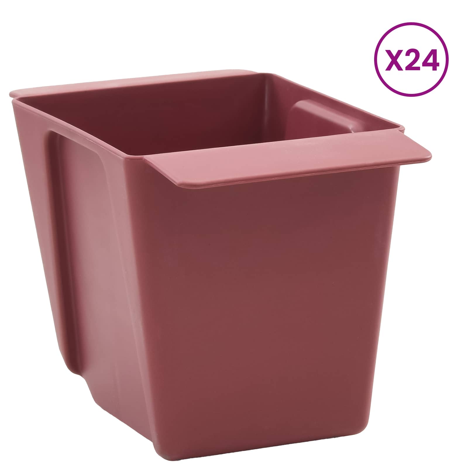 Pflanzkasten für Europaletten 12 Stk. Grau 36x13,5x9,5 cm PP