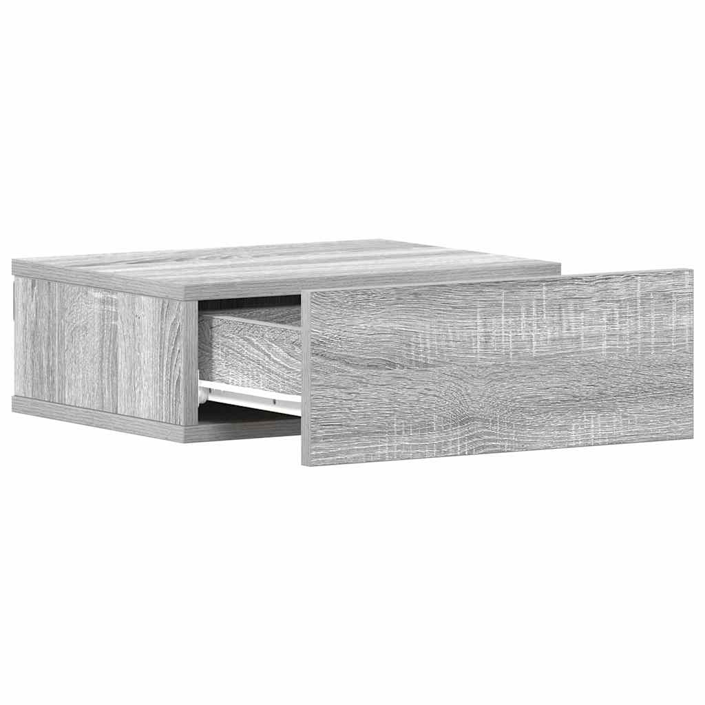 Hängender Nachttisch Weiß 40x30x15 cm Holzwerkstoff