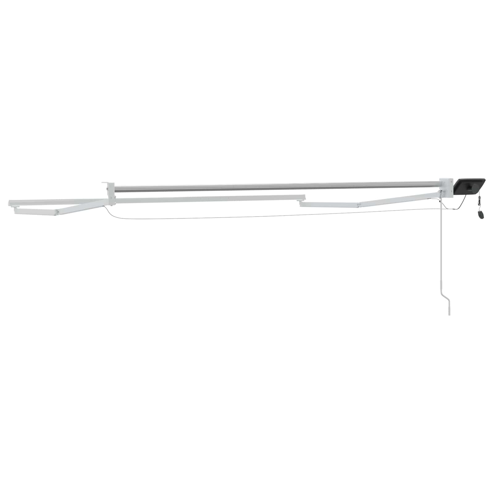 Elektrisches Markisenrahmen Weiß 2,5 x 2 m Aluminium